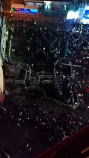Escasa afluencia de personas a la Plaza Lerdo previo a la ceremonia de El Grito en la Plaza Lerdo.