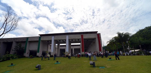 El Palacio Legislativo de Veracruz fue evacuado durante el temblor de esta tarde. 