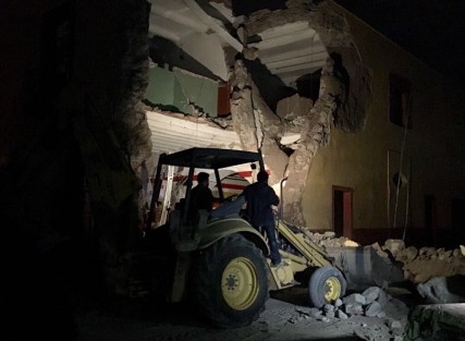 Grandes daños en el centro de Atlixco, Puebla, donde hasta la tarde de este martes se reportaban 4 víctimas fatales.