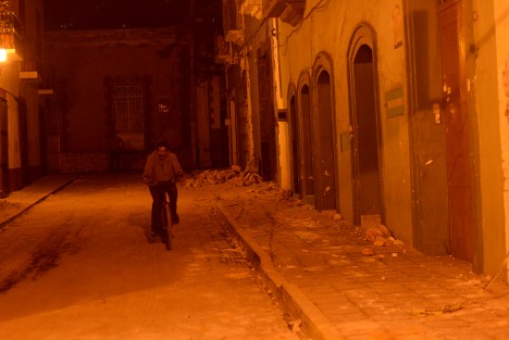 Diversos edificios afectados en el centro histórico de Atlixco, Puebla, por el sismo de 7.1 grados registrado este martes 19 de septiembre. 