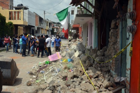 Metepec, perteneciente al municipio de Atlixco, en Puebla, sufrió pérdidas graves, principalmente en casas habitación. Esta comunidad es una de las más devastadas debido a sus construcciones típicas de adobe y teja. 