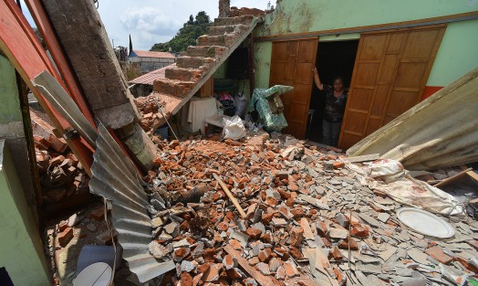 Metepec, perteneciente al municipio de Atlixco, en Puebla, sufrió pérdidas graves, principalmente en casas habitación. Esta comunidad es una de las más devastadas debido a sus construcciones típicas de adobe y teja. 