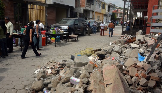 Metepec, perteneciente al municipio de Atlixco, en Puebla, sufrió pérdidas graves, principalmente en casas habitación. Esta comunidad es una de las más devastadas debido a sus construcciones típicas de adobe y teja. 