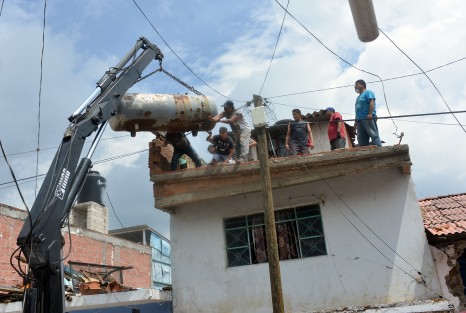 Metepec, perteneciente al municipio de Atlixco, en Puebla, sufrió pérdidas graves, principalmente en casas habitación. Esta comunidad es una de las más devastadas debido a sus construcciones típicas de adobe y teja. 
