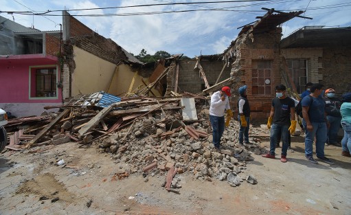 Metepec, perteneciente al municipio de Atlixco, en Puebla, sufrió pérdidas graves, principalmente en casas habitación. Esta comunidad es una de las más devastadas debido a sus construcciones típicas de adobe y teja. 
