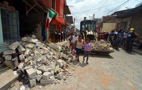Metepec, perteneciente al municipio de Atlixco, en Puebla, sufrió pérdidas graves, principalmente en casas habitación. Esta comunidad es una de las más devastadas debido a sus construcciones típicas de adobe y teja. 