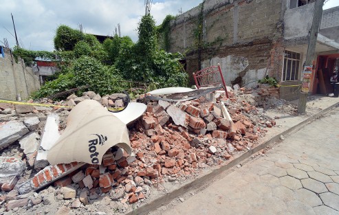 Metepec, perteneciente al municipio de Atlixco, en Puebla, sufrió pérdidas graves, principalmente en casas habitación. Esta comunidad es una de las más devastadas debido a sus construcciones típicas de adobe y teja. 