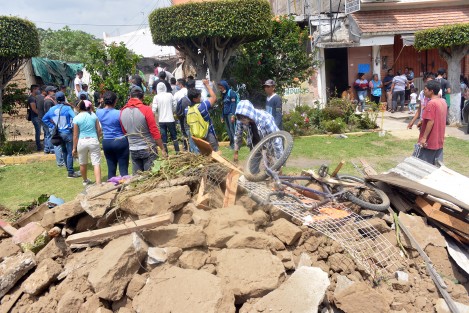 Metepec, perteneciente al municipio de Atlixco, en Puebla, sufrió pérdidas graves, principalmente en casas habitación. Esta comunidad es una de las más devastadas debido a sus construcciones típicas de adobe y teja. 