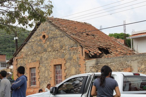 Metepec, perteneciente al municipio de Atlixco, en Puebla, sufrió pérdidas graves, principalmente en casas habitación. Esta comunidad es una de las más devastadas debido a sus construcciones típicas de adobe y teja. 
