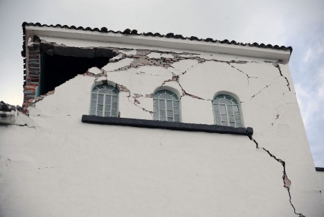 Escuela Belisario Domínguez en Metepec, municipio de Atlixco, Pue. sufrió daños, por lo que en gran parte, si no toda, deberá ser demolida. 