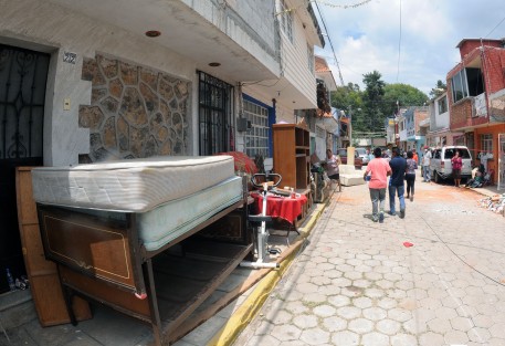 Metepec, perteneciente al municipio de Atlixco, en Puebla, sufrió pérdidas graves, principalmente en casas habitación. Esta comunidad es una de las más devastadas debido a sus construcciones típicas de adobe y teja. 
