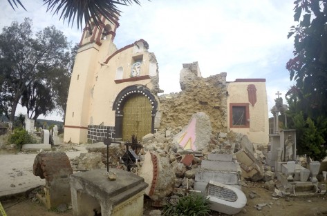La parroquia de San Pedro Apóstol sufrió daños en un 50 por ciento de su construcción, cabe mencionar que dicho inmueble tenía más 200 años de historia, lo que dejó muy conmovidos a sus habitantes. 