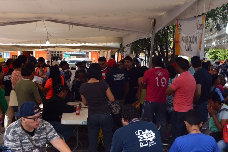 Izúcar de Matamoros, otro de los municipios de Puebla que se vio severamente afectado por el sismo de este martes. La cabecera municipal se encuentra dentro de la zona donde se registró como epicentro y algunos edificios céntricos, así como negocios, el Centro Escolar Lázaro Cárdenas y la iglesia del Santuario Santiago Apóstol, son los que tuvieron mayores daños.