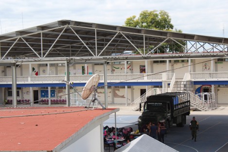 Izúcar de Matamoros, otro de los municipios de Puebla que se vio severamente afectado por el sismo de este martes. La cabecera municipal se encuentra dentro de la zona donde se registró como epicentro y algunos edificios céntricos, así como negocios, el Centro Escolar Lázaro Cárdenas y la iglesia del Santuario Santiago Apóstol, son los que tuvieron mayores daños.
