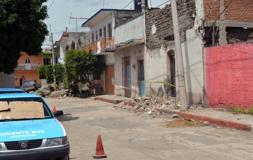 Las iglesias de Axochiapa, en el estado de Morelos, fueron las que tuvieron los principales daños por el sismo, así como algunas viviendas.
