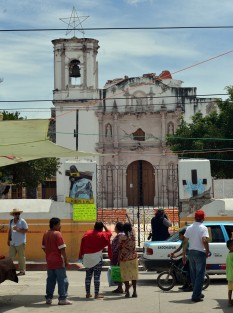Las iglesias de Axochiapa, en el estado de Morelos, fueron las que tuvieron los principales daños por el sismo, así como algunas viviendas.
