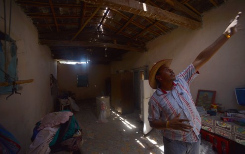 Contla, localidad cercana al poblado Quebrantadero, y a unos minutos de Axochiapa, en el estado de Morelos, con derrumbe de viviendas, pero afortunadamente cuentan con víveres necesarios para atender a la pequeña población.
