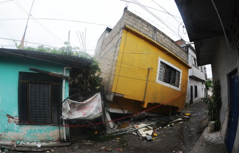Así lucen las calles de Jojutla, Morelos tras el sismo del 19 de septiembre. 