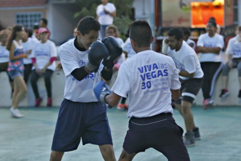 Clases de exhibición de boxeo, zumba, sexy dance, acondicionamiento físico y baile, se realizaron en Las Vegas II. La finalidad del evento, que fue avalado por el Instituto Veracruzano del Deporte,  es la promoción del deporte y la creación de una cultura de prevención en el consumo de drogas y alcohol, sobre todo en los jóvenes.