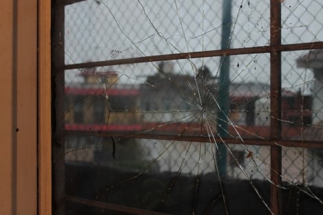Cristales de un aula de la escuela Rafael Ramírez, se estrellaron duante el sismo del 19 de septiembre. La misma ya fie unhabilitada por Protección Civil. 