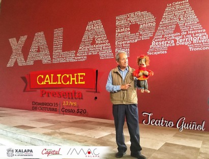 Este domingo 15, el público xalapeño podrá disfrutar del espectáculo Caliche presenta, en el auditorio de la Iniciativa Municipal de Arte y Cultura (IMAC), títeres e historias para diversión de chicos y grandes.