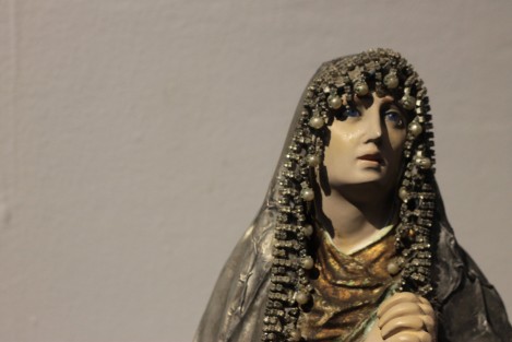 Como parte del Festival del Arte y Música Sacra, en el Instituto Realia se exponen algunas piezas antiguas de arte sacro. 