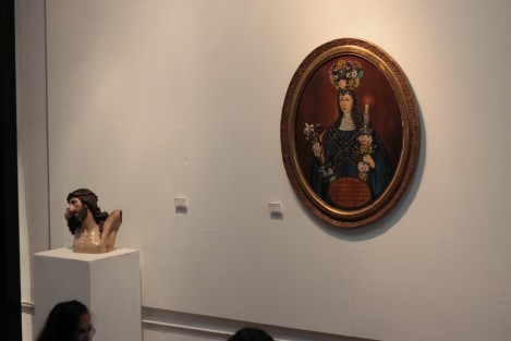 Como parte del Festival del Arte y Música Sacra, en el Instituto Realia se exponen algunas piezas antiguas de arte sacro. 