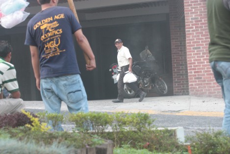 Hasta los pollos fueron evacuados.