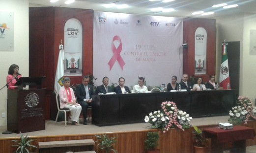 En el Palacio Legislativo se lleva a cabo una jornada informativa con motivo del Día de la lucha contra el Cáncer de Mama. 