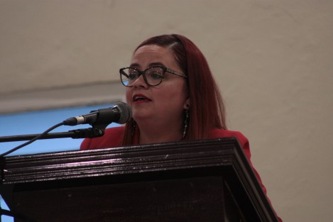 La diputada local por el distrito X Xalapa, Daniela Griego Ceballos, presentó su informe de labores, acompañada de militantes de MORENA, académicos, familiares y amigos, así como algunos políticos de otros partidos. 