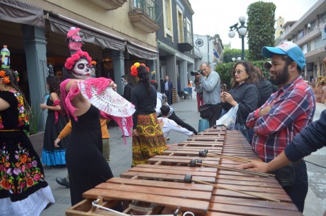 Jóvenes estudiantes de la Facultad de Danza de la UV, realizaron un performance en diversos puntos del centro de la capital,  donde se hacía participar a los transeúntes quienes entregaban pancartas con diversas leyendas como Ni una más, No se mata la verdad matando periodistas o Prohibido olvidar, con la finalidad de reflexionar sobre la muerte tan presente en estos últimos años en la entidad. 