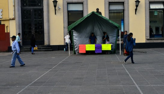 Con poca convocatoria la recaudación de firmas para conseguir la candidatura independiente a la presidencia de la República, de Margarita Zavala.  