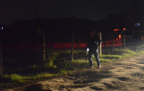 Sitio en que fuera asesinado el alcalde de Ixhuarán de Madero, su esposa y tres personas más.