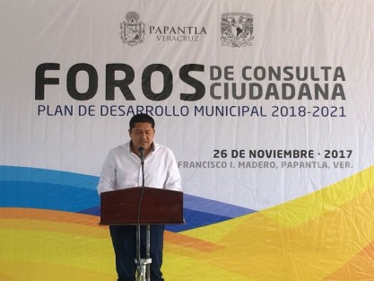 Con temas como salud, educación, crecimiento económico en el campo, población vulnerable, atención ciudadana, el impacto de Pemex en las comunidades papantecas, se llevó a cabo el segundo Foro de Consulta Ciudadana con el objetivo de conformar el Plan de Desarrollo Municipal 2018-2021.