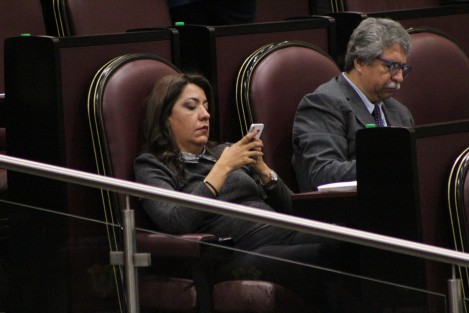 Entre risas y bostezos transcurrió la larga sesión del Congreso del Estado de Veracruz, última de 2018. 
