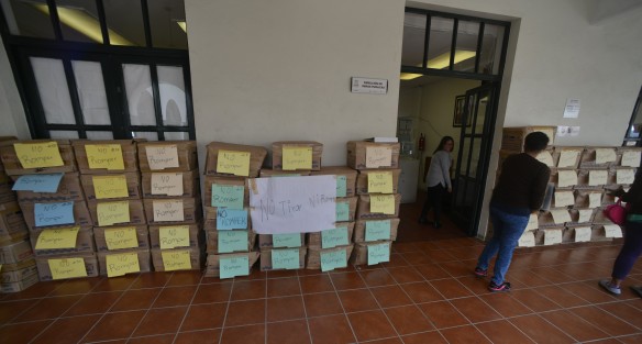 Ante el cambio de administración municipal, así luce el Palacio Municipal. En proceso la Entrega - Recepción.