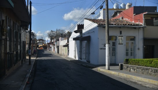 Solitarias se pueden ver las calles de la capital en estos días. 