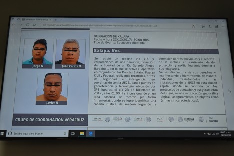 El fiscal Jorge Winckler Ortiz y el Secretario de Seguridad Pública Jaime Téllez Marié, dieron a conocer que detuvieron a 23 secuestradores y lograron la desarticulación de cuatro bandas delictivas; entre ellas la de Grupo Sombra, perteneciente al Cártel del Golfo.