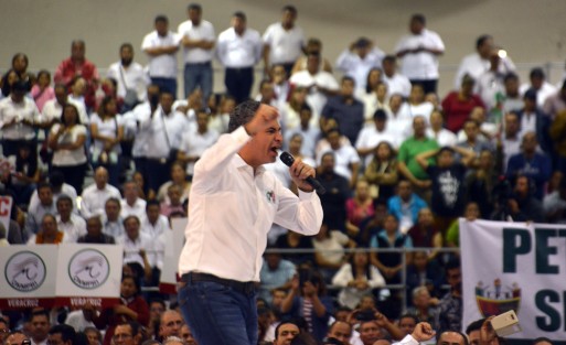 Arranque de precampaña de Pepe Yunes rumbo a la gubernatura de Veracruz en el World Trade Center, arropado por sectores y gremios tradicionales del PRI; de visita en el estado también estuvo el precandidato del PRI a la Presidencia de la República, José Antonio Meade Kuribreña. 