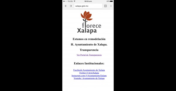 Luego de que el IVAI diera un plazo de tres días hábiles a varios Ayuntamientos para que reactivaran sus portales, con énfasis en el portal de transparencia, éstos aún siguen prácticamente sin funcionar.  En el caso del de Boca del Río no ha habido cambio; el de Xalapa sólo activó algunos links. 
