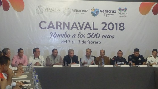 El comité del Carnaval anunció el operativo de seguridad para el Carnaval de Veracruz 2018. En este participarán más de 3 mil elementos de diversas corporaciones.