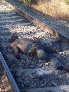 En Nogales fue hallado el cuerpo de un hombre al parecer de origen hondureño, quien murió tras ser mutilado por el tren; se especula se quedó dormido y cayó.  