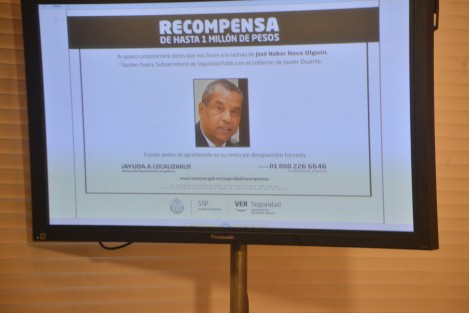 También se informó sobre la búsqueda y ofrecimiento de recompensa por José Nabor Nava Olguín (sin H), quien también estaría implicando en las desapariciones forzadas. Cabe señalar que José Nabor Nava Holguín (con H), fungió como subsecretario de Seguridad Pública durante el gobierno de Javier Duarte. 