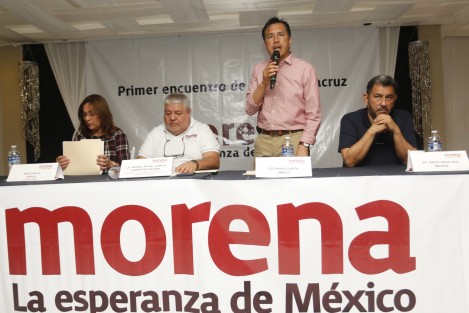 El consejo directivo estatal de MORENA, realizó el Primer Encuentro Estatal de Alcaldes de este partido político. El encuentro de munícipes, fue presidido por Cuitláhuac García Jiménez y Rocío Nahle. 