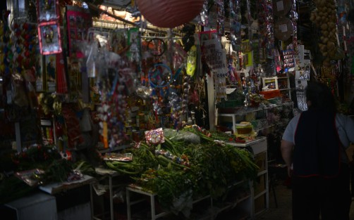 Es una característica de los mercados mexicanos, el contar con al menos un local en el cual se ofertan productos esotéricos que ofrecen remedio para todo.
