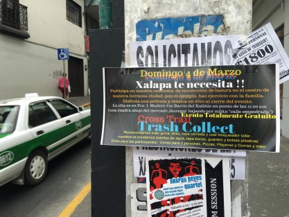 En una iniciativa ciudadana invitan a recoger basura del centro de Xalapa, este domingo 4 de marzo. 