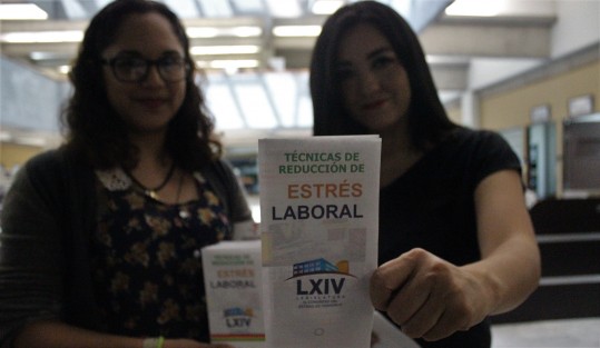 El área de servicios médicos del Congreso del Estado impartirá para personal del Palacio Legislativo y diputados, pláticas y ejercicios para combatir el estrés.  
