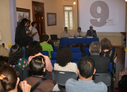 Autoridades de la UV iniciaron los festejos por el 9° Aniversario  del Centro de Estudios de la Cultura y la comunicación, para lo cual se llevarán a cabo varias actividades del 12 al 23 de marzo; como presentaciónes de libros, conferencias y más.