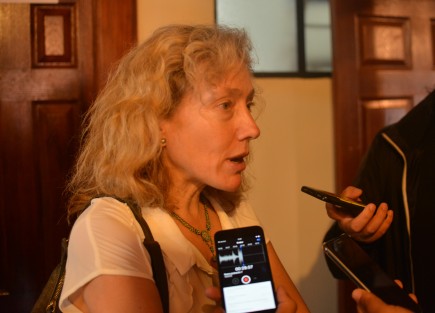 Guiomar Rovira, profesora de UAM-X, platicó con los medios sobre la presentación de su libro Activismo en red y multitudes conectadas. Comunicación y acción en la era del internet. 