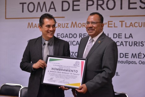 El nuevo Delegado Regional se comprometió a puentear entre los caricaturistas de estos estados, impulsar la libre expresión de los cartonistas, contribuir a fomentar las recopilaciones e impresiones de su trabajo cotidiano. Además de difundir la caricatura en las zonas más apartadas del país, tendiendo puentes con autoridades y organizaciones civiles. 